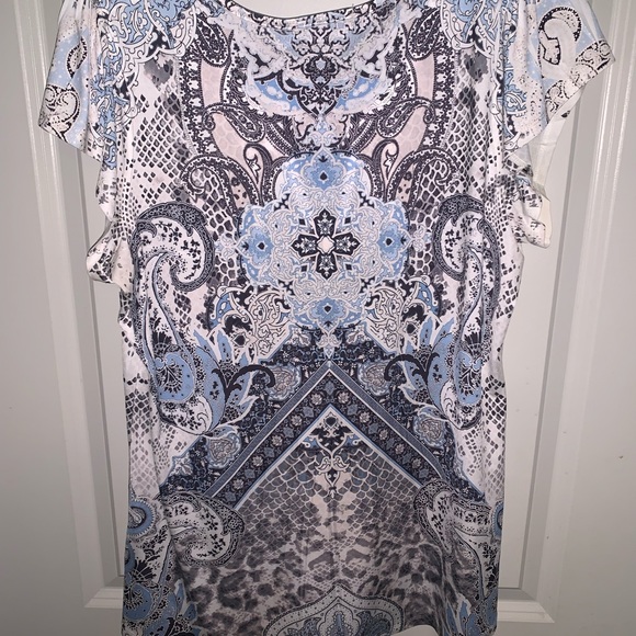 Blue Live and Let Live Blue Top - Picture 8 of 12